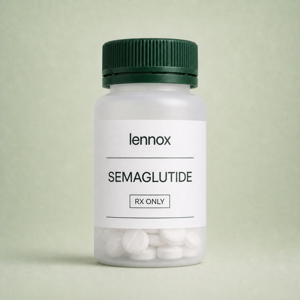 Lennox semaglutide oral prescription bottle