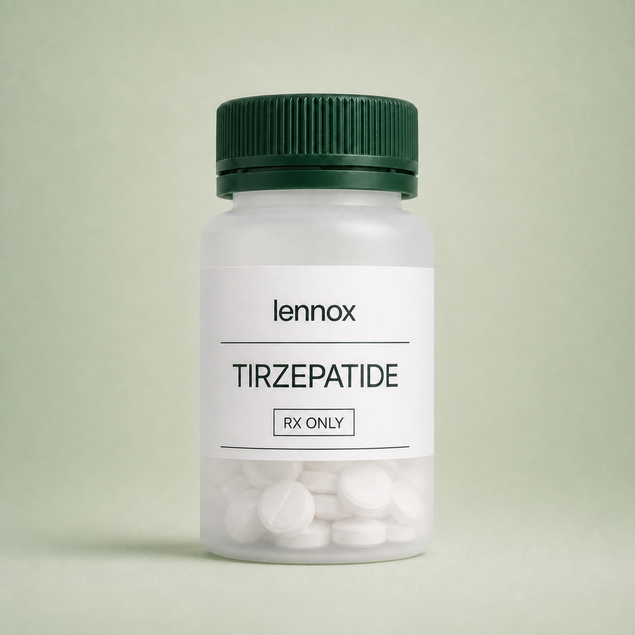 Lennox tirzepatide oral prescription bottle